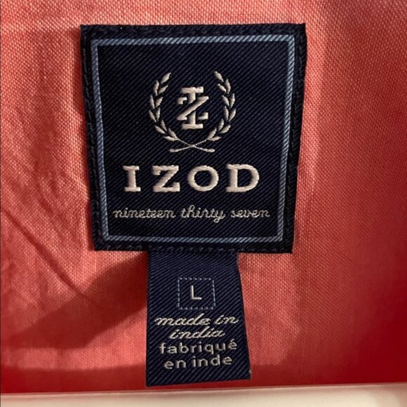 Izod Coral Button-Up Blouse - Picture 6 of 7